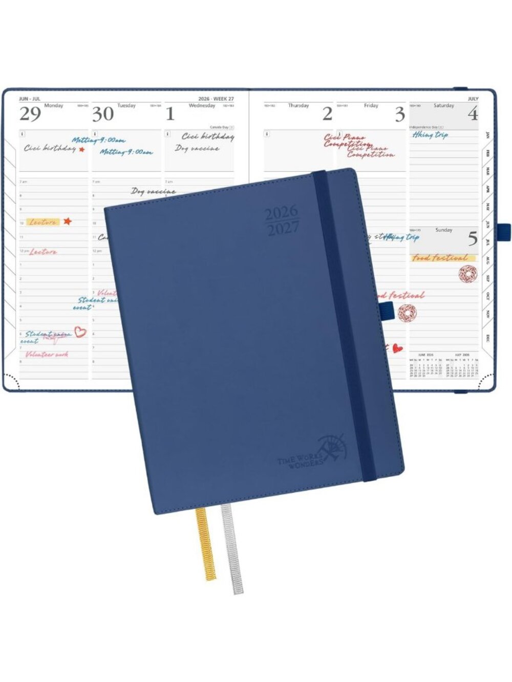 Large Academic Weekly Planner 2026-2027 - 8.5" x 10.5" - Organize Your Year!